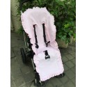 FUNDAS BUGABOO CON VOLANTE Pique rosa