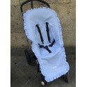 FUNDAS BUGABOO CON VOLANTE Pique azul