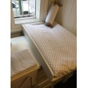 Fundas colchoneta cambiador pique blanco estrella beige