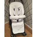 FUNDAS BUGABOO Pique blanco nido pequeño