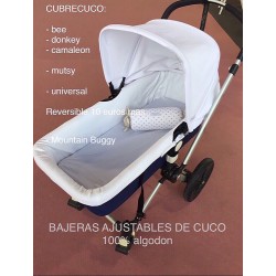 Bajeras de coche 100% algodón ajustables