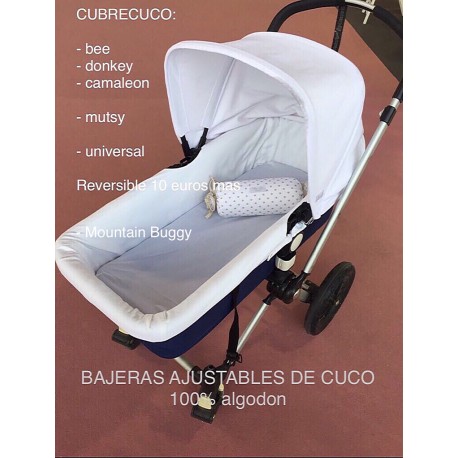Bajeras de coche 100% algodón ajustables