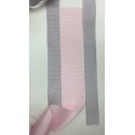 Gris - rosa bebe - gris