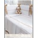 PROTECTOR DE CUNA y EDREDON/COLCHA plum
