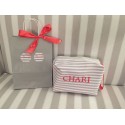 Neceser cuadrado personalizado con nombre
