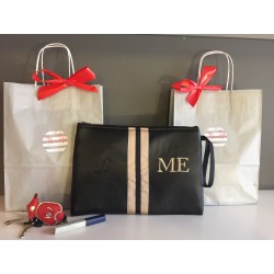 Cartera de mano personalizada de polipiel