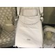 Colcha/tapa de capazo reversible Pique blanco volante gris