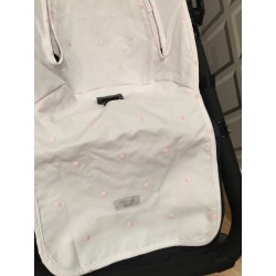 FUNDAS BUGABOO Pique bordado rosa
