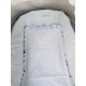 Colcha/tapa de capazo reversible Pique mil rayas