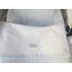 Colcha/tapa de capazo reversible Pique mil rayas