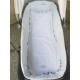 Colcha/tapa de capazo reversible Pique mil rayas