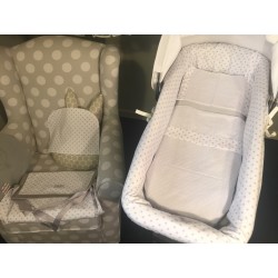 Cubrecapazo Bugaboo Pique blanco estrellas gris
