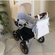 Cubrecapazo Bugaboo FOX Pique azul lunares