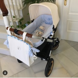 Cubrecapazo Bugaboo FOX Pique azul lunares