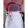 Colcha tapa cubrepies de capazo reversible con relleno extraible y babitas incluida