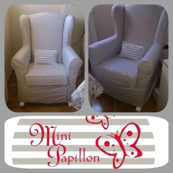 Funda sillón mecedora con cojin
